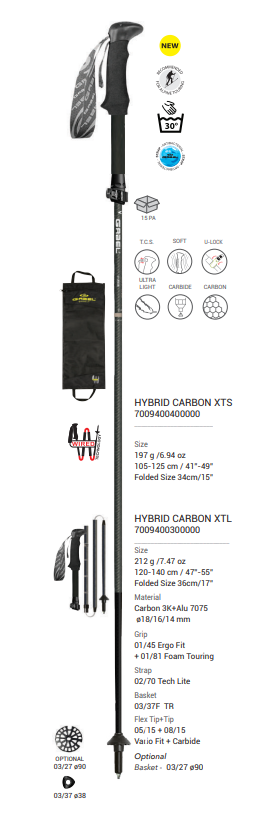 GABEL HYBRID CARBON XTS Trekking/Hiking Starter Package (Member Discount + Free Shipping)
