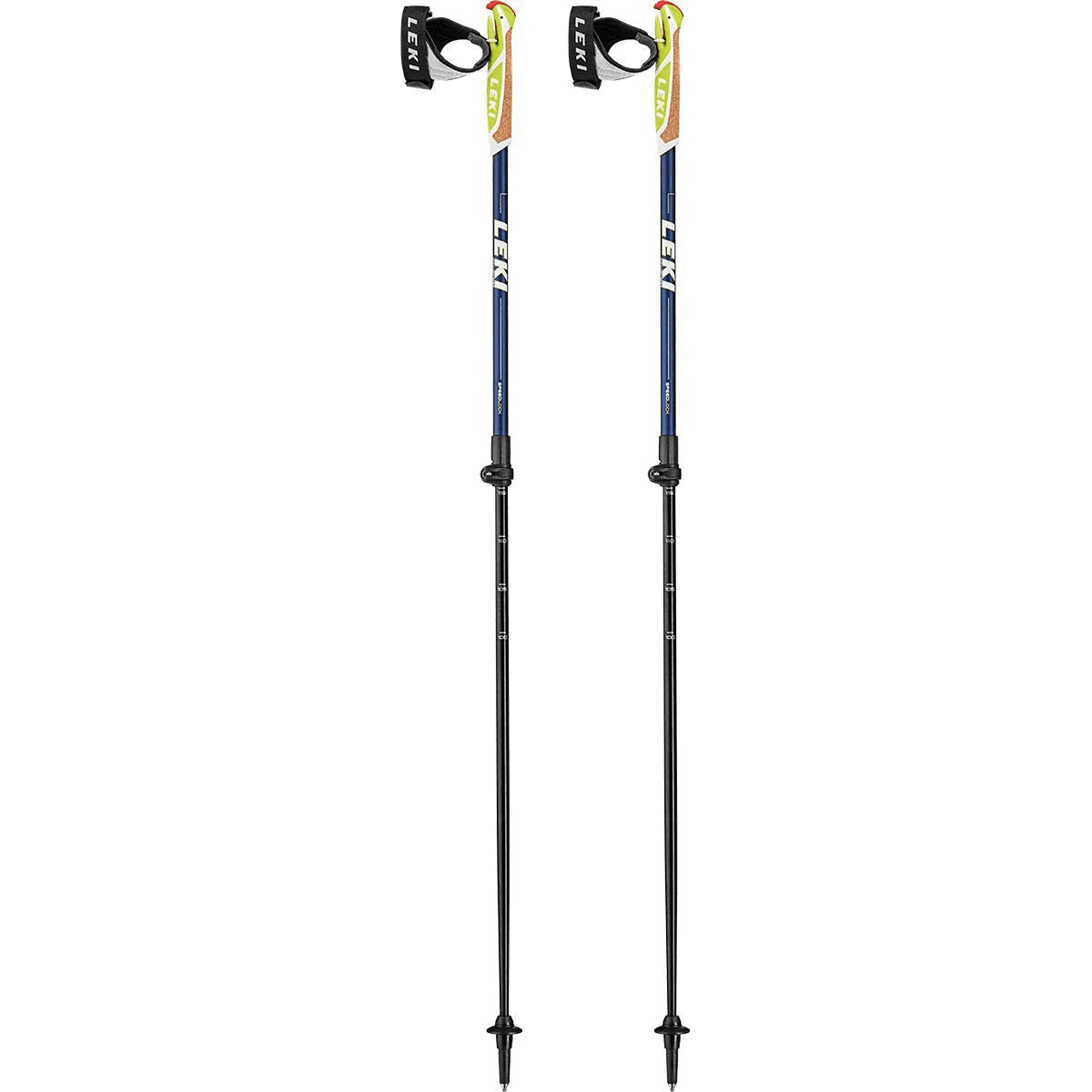 LEKI Bâtons De Marche Nordique Spin Shark SL – Léger, Réglable 100-130 Cm Avec Trigger Shark